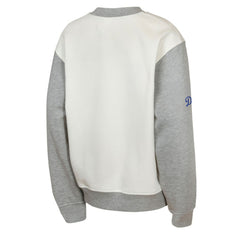 Los Angeles Dodgers Outerstuff Youth Big League Power Hit Fleece Sweatshirt - Cream/Gray - MLB Lifestyle