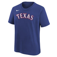 Texas Rangers Nike Youth Wordmark T-Shirt - Royal - Nike Online