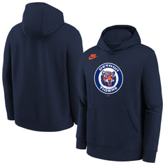 Detroit Tigers Nike Youth Club Fleece Hoodie - Athletic Navy - Nike on Sale
