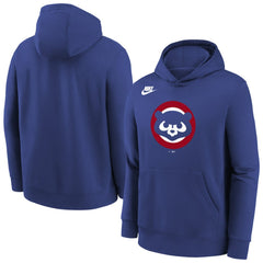 Chicago Cubs Nike Youth Club Fleece Hoodie - Rush Blue - Nike Sale