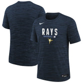 Tampa Bay Rays Nike Youth Authentic Collection Velocity Dri-FIT T-Shirt - Navy - Nike Sale