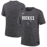 Colorado Rockies Nike Youth Authentic Collection Velocity Dri-FIT T-Shirt - Black - Nike Discount