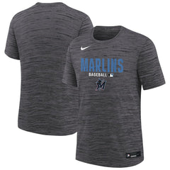 Miami Marlins Nike Youth Authentic Collection Velocity Dri-FIT T-Shirt - Black - Nike Lifestyle