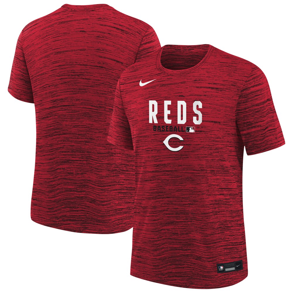 Cincinnati Reds Nike Youth Authentic Collection Velocity Dri-FIT T-Shirt - Red - Nike Discount