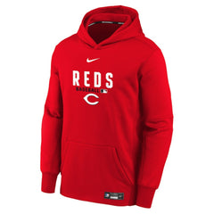 Cincinnati Reds Nike Youth Authentic Collection Therma-FIT Hoodie - Red - Nike Online