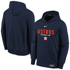 Houston Astros Nike Youth Authentic Collection Therma-FIT Hoodie - Navy - Nike on Sale