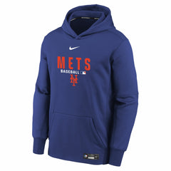 New York Mets Nike Youth Authentic Collection Therma-FIT Hoodie - Royal - Nike on Sale