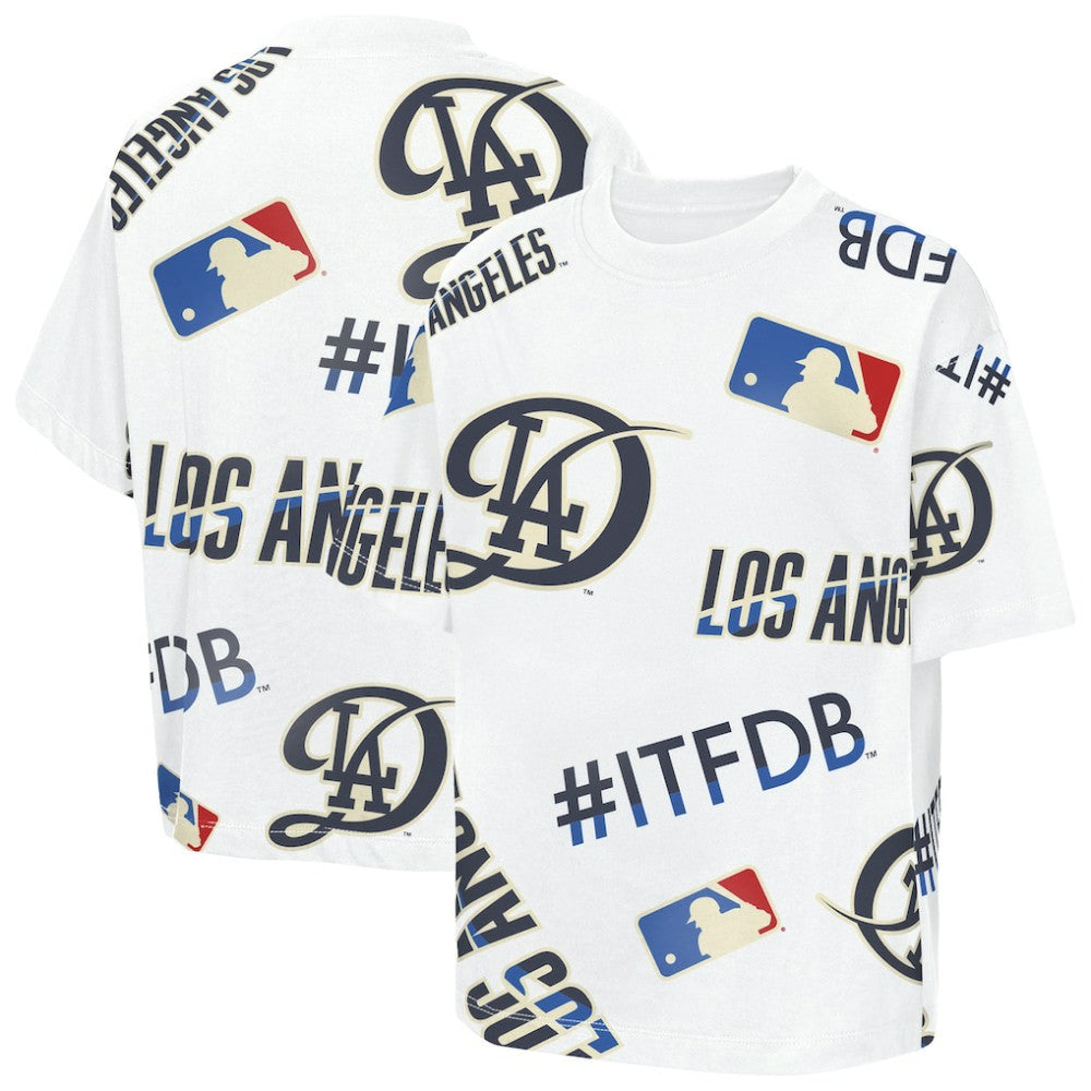 Los Angeles Dodgers Outerstuff Youth Circus Catch T-Shirt - White - MLB Online