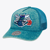 Charlotte Hornets Gameday Snow Wash Adjustable Trucker Hat Teal | Mitchell & Ness discount