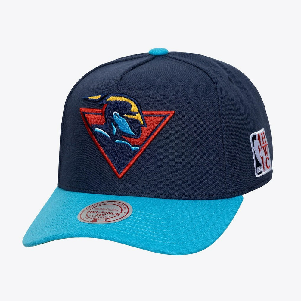 Golden State Warriors Hardwood Classics Legendary Away Pro-Pinch Adjustable Hat for sale Navy | Mitchell & Ness discount