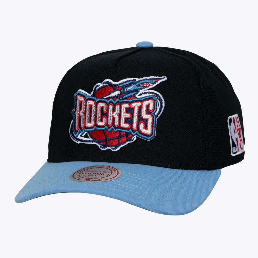 Houston Rockets Legendary Home Pro Pinch Snapback Hat for sale Black | Mitchell & Ness discount
