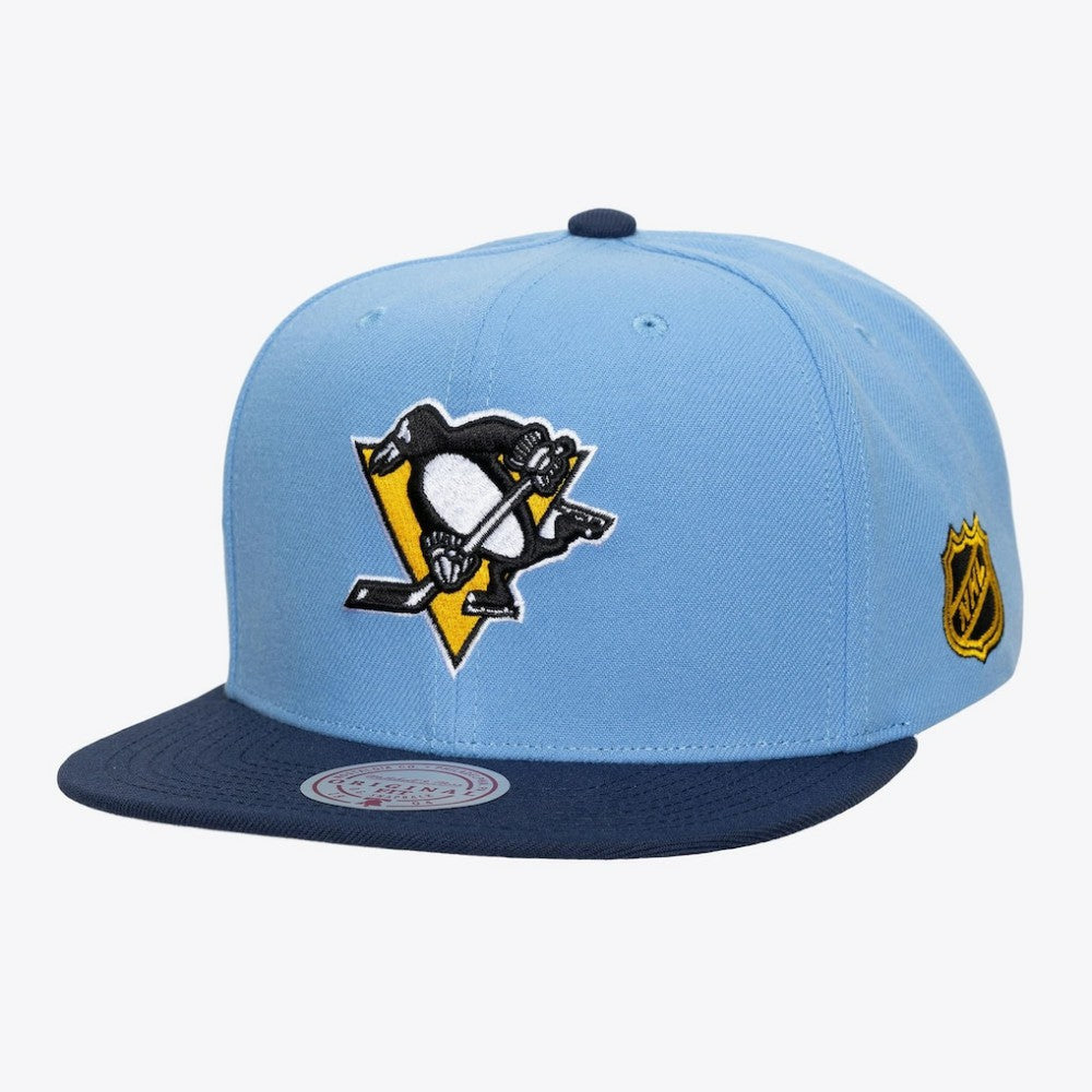 Pittsburgh Penguins Mitchell & Ness Legendary Home Snapback Hat - Light Blue - NHL 203263584