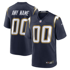 Nike Los Angeles Chargers Alternate Super Chargers Game Custom Jersey Navy