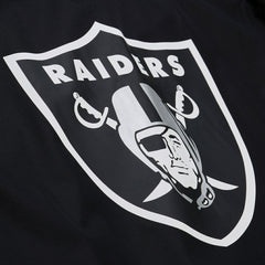 Mitchell & Ness Las Vegas Raiders Coaches Full-Snap Hooded Windbreaker Jacket Black