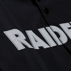 Mitchell & Ness Las Vegas Raiders Coaches Full-Snap Hooded Windbreaker Jacket Black