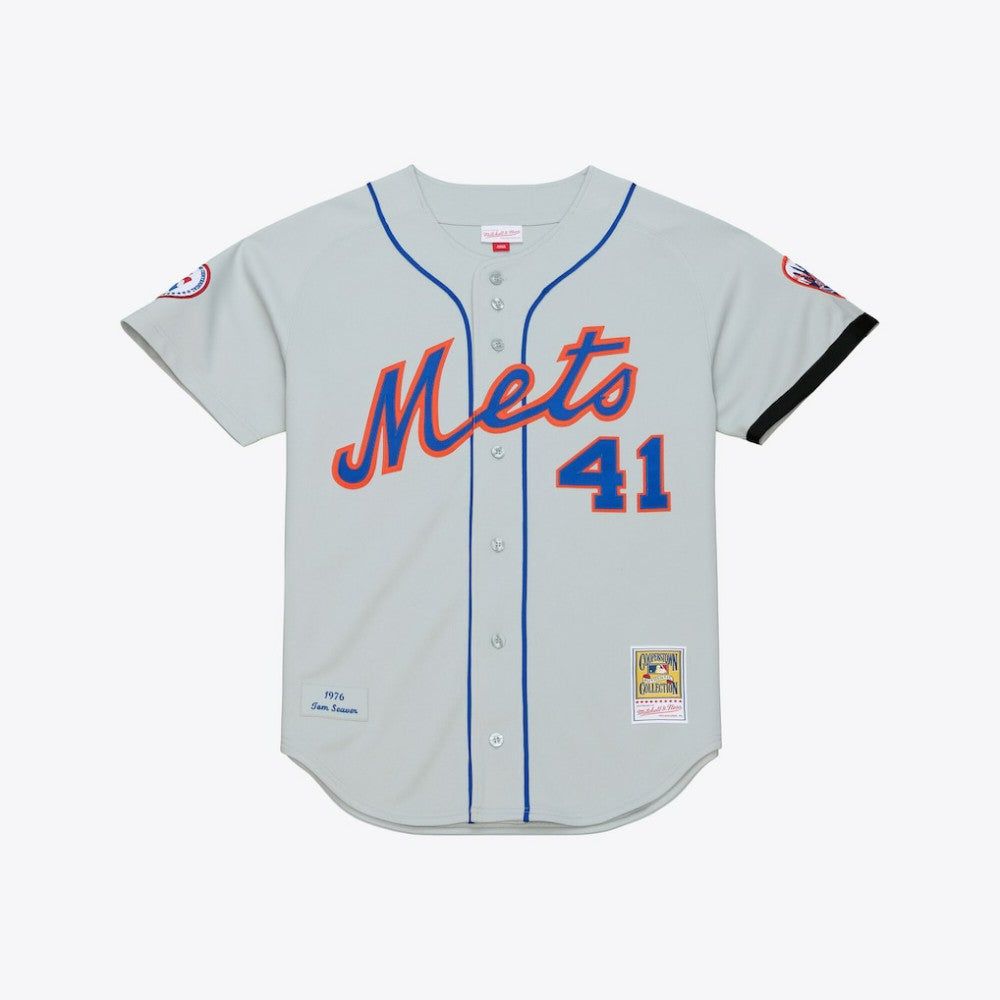 Tom Seaver New York Mets Mitchell & Ness 1976 Authentic Jersey - Gray - Mitchell & Ness Lifestyle