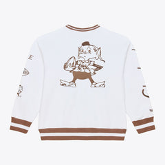 Mitchell & Ness Cleveland Browns Arctic Fleece Sweatshirt White