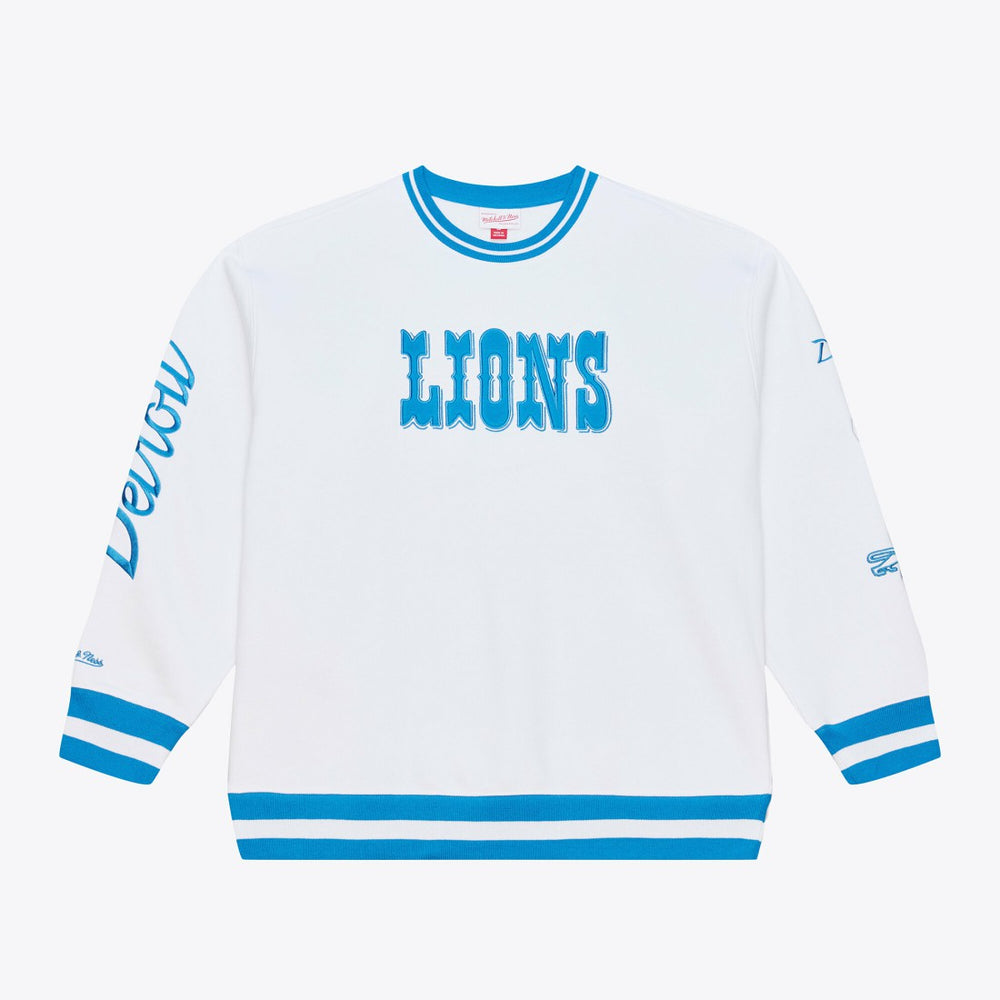 Mitchell & Ness Detroit Lions Arctic Fleece Sweatshirt White