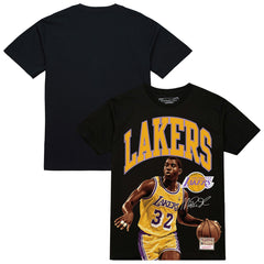 Magic Johnson Los Angeles Lakers Hardwood Classics Player Arch T-Shirt Black | Mitchell & Ness online