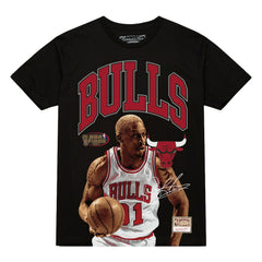 Dennis Rodman Chicago Bulls Hardwood Classics Player Arch T-Shirt for sale Black | Mitchell & Ness discount