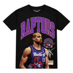 Vince Carter Toronto Raptors Hardwood Classics Player Arch T-Shirt Black | Mitchell & Ness discount