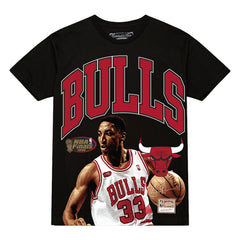 Scottie Pippen Chicago Bulls Hardwood Classics Player Arch T-Shirt for sale Black | Mitchell & Ness online