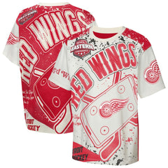 Detroit Red Wings Outerstuff Youth Top Player T-Shirt - Cream - NHL 203265383
