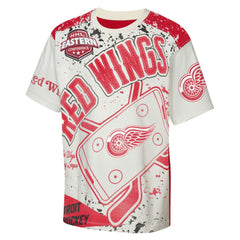 Detroit Red Wings Outerstuff Youth Top Player T-Shirt - Cream - NHL 203265383