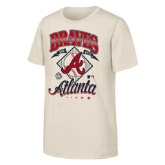 Atlanta Braves Outerstuff Youth Triple Hit T-Shirt - Natural - MLB Discount
