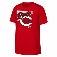 Cincinnati Reds Outerstuff Youth Prime Plate T-Shirt - Red - MLB Discount