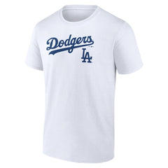 Los Angeles Dodgers Team Lockup T-Shirt - White - MLB Sale