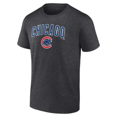 Chicago Cubs Team Lockup T-Shirt - Charcoal - MLB Discount