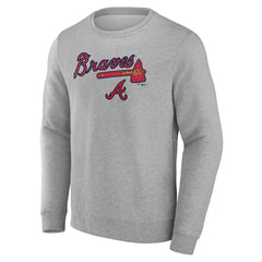 Atlanta Braves Team Lockup Sweatshirt - Gray - MLB Online