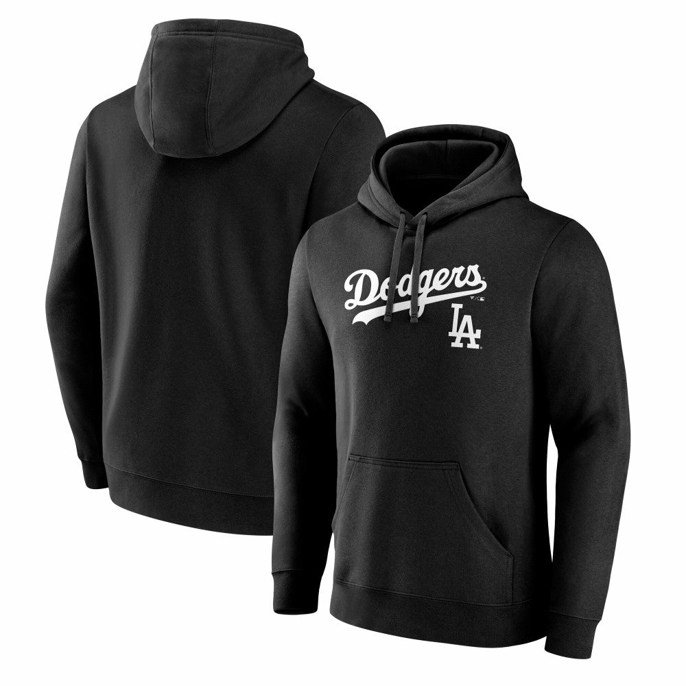 Los Angeles Dodgers Team Lockup Hoodie - Black - MLB Discount