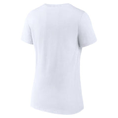Atlanta Braves Women's Team Lockup V-Neck T-Shirt - White - MLB on Sale