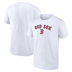Boston Red Sox Team Lockup T-Shirt - White - MLB Lifestyle