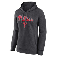 Philadelphia Phillies Women's Team Lockup Hoodie - Charcoal - MLB Sale