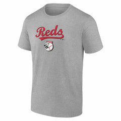 Cincinnati Reds Team Lockup T-Shirt - Heather Gray - MLB Online