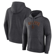 San Francisco Giants Team Lockup Hoodie - Charcoal - MLB Lifestyle
