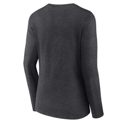 San Francisco Giants Women's Team Lockup Long Sleeve V-Neck T-Shirt - Charcoal - MLB Sale