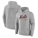New York Mets Team Lockup Hoodie - Gray - MLB Sale