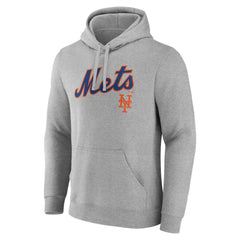 New York Mets Team Lockup Hoodie - Gray - MLB Sale