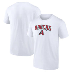 Arizona Diamondbacks Team Lockup T-Shirt - White - MLB on Sale