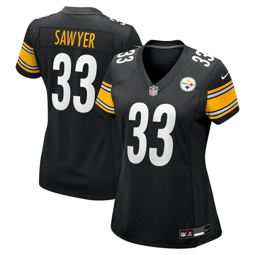 Nike Jack Sawyer Pittsburgh Steelers Women's Team Game Jersey Black