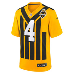 Nike DK Metcalf Pittsburgh Steelers Alternate 1933 Throwback Game Jersey Gold