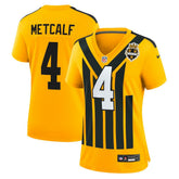 Nike DK Metcalf Pittsburgh Steelers Women's Alternate 1933 Throwback Game Jersey Gold
