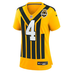 Nike DK Metcalf Pittsburgh Steelers Women's Alternate 1933 Throwback Game Jersey Gold