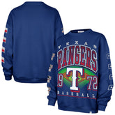 Texas Rangers '47 Women's Trendy Team Go Big Oversized Sweatshirt - Royal - 47 brand Discount