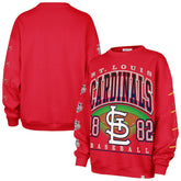 St. Louis Cardinals '47 Women's Trendy Team Go Big Oversized Sweatshirt - Red - 47 brand Discount