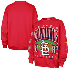 St. Louis Cardinals '47 Women's Trendy Team Go Big Oversized Sweatshirt - Red - 47 brand Discount